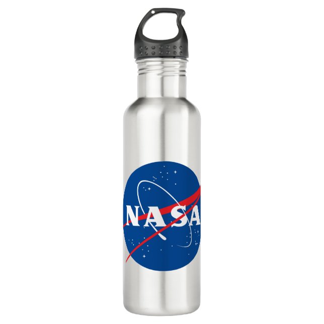 Bouteille D'eau Iconique NASA Mercury Grey 24 oz (Devant)