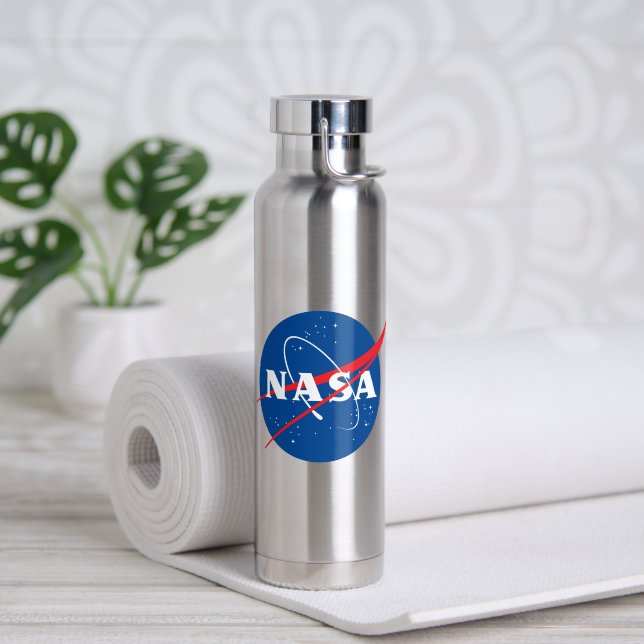 Bouteille D'eau Iconique NASA Mercury Grey Insulé 22 oz (Yoga (pivoté))