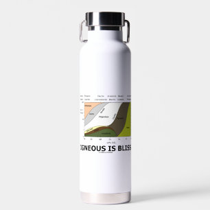 Bouteille D'eau Igneous est Bliss Silica Content Geology Humour