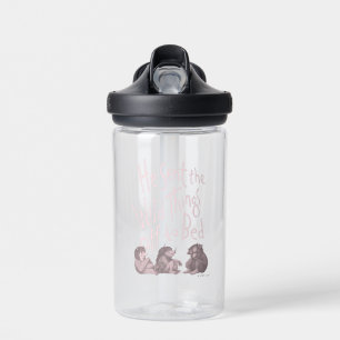 Bouteille D'eau Il envoya les bêtes sauvages au lit - Rose