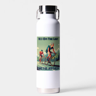 Bouteille D'eau Il est sur le point d'attaquer le cyclisme féminin