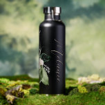 Bouteille D'eau Île tropicale Verdure Floral<br><div class="desc">Elégant aménagement floral et verdoyant de l'île tropicale,  bouteille d'eau personnalisée. Fonctionnalités,  ligne de texte modèle pour le nom ou la phrase courte.</div>