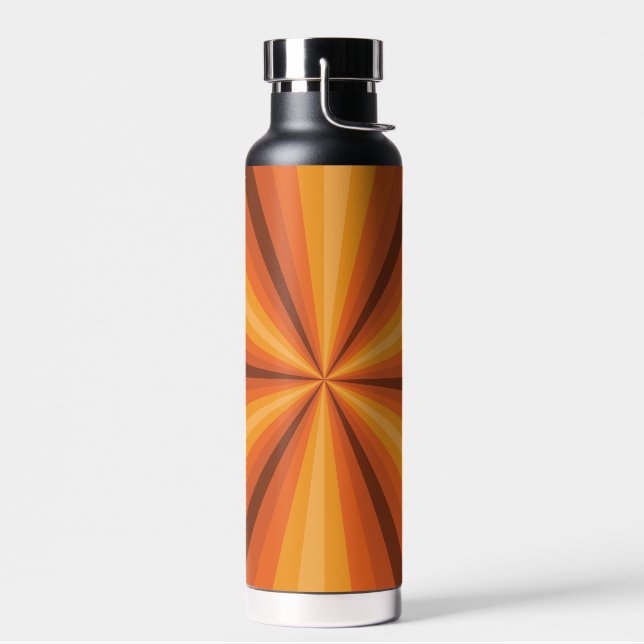 Bouteille D'eau Illusion optique orange (Gauche)
