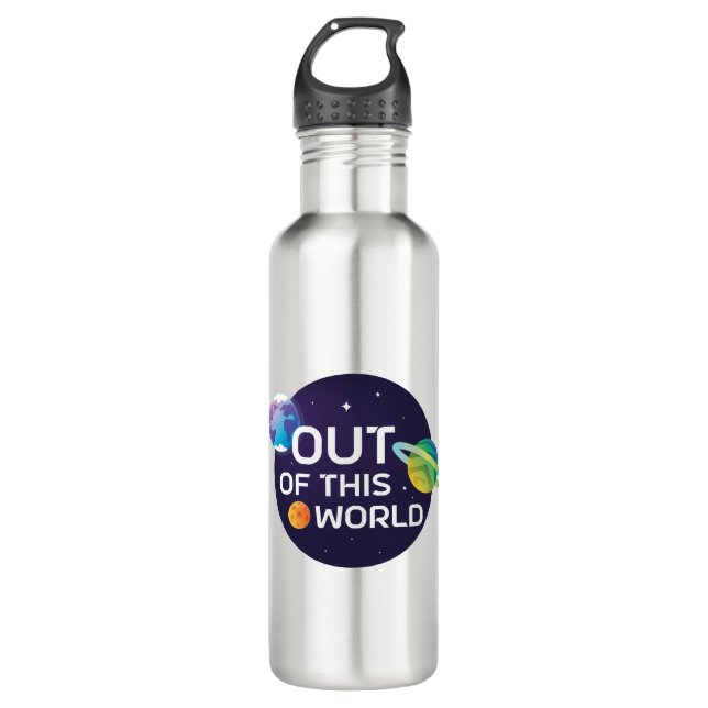 Bouteille D'eau Illustration cosmique à partir de cet espace extra (Devant)