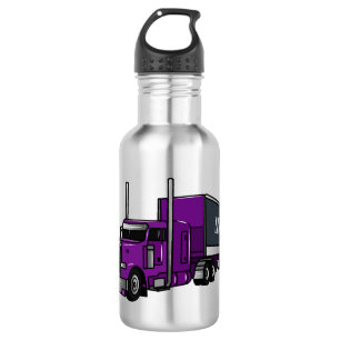 Bouteille D'eau Illustration de camion semi-remorque