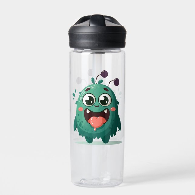 Bouteille D'eau Illustration de dessin animé de monstre mignon (Extérieur)