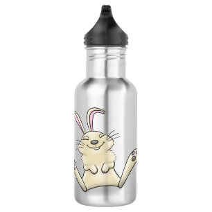 Bouteille D'eau Illustration de dessin de lapin lapin mou