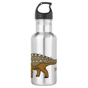 Bouteille D'eau Illustration de dinosaure blindé Ankylosaurus