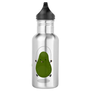 Bouteille D'eau Illustration de la corde à sauter à l'avocat migno