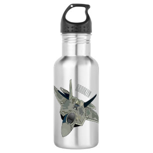 Bouteille D'eau Illustration de l'avion de chasse