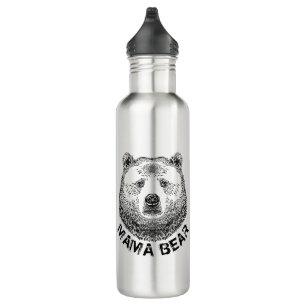 Bouteille D'eau Illustration de Mama Bear, Hand Drag
