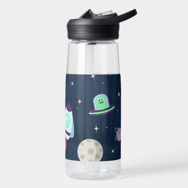 Bouteille D'eau Illustration de motif spatial (Gauche)