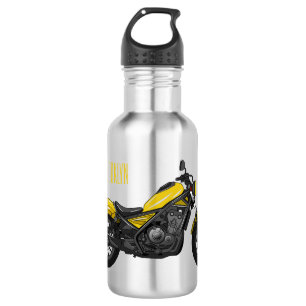 Bouteille D'eau Illustration de moto Cruiser