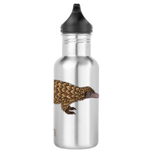 Bouteille D'eau Illustration de pangolin à queue longue