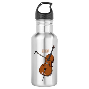 Bouteille D'eau Illustration de violoncelle