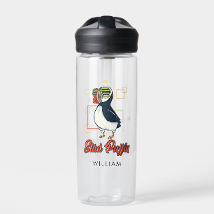 Bouteille D'eau Illustration d'oiseau de mer Puffin Stud Personnal