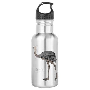 Bouteille D'eau Illustration d'oiseau de rhée