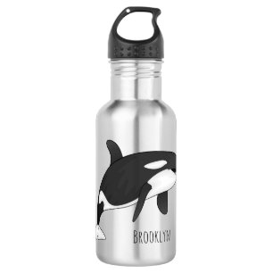 Bouteille D'eau Illustration d'une baleine tueuse