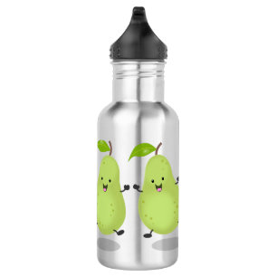 Bouteille D'eau Illustration d'une paire de poires mignonne