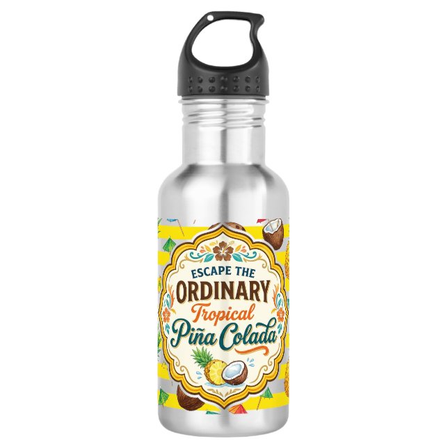 Bouteille D'eau Illustration Échapper à l'ordinaire (Devant)