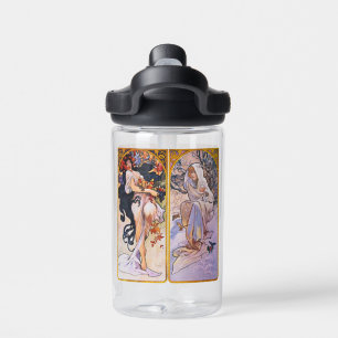 Bouteille D'eau Illustrations d'Alphonso Mucha sur un