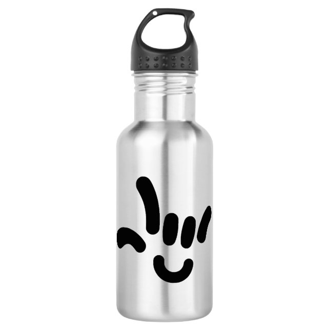 Bouteille D'eau ILY (JE T'AIME) dans l'ASL (Devant)