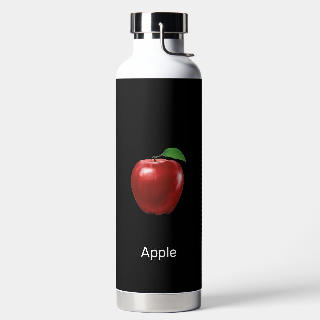 Bouteille D'eau Image de fruit de pomme Apple personnalisée et tex (Droite)