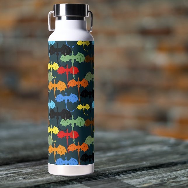 Bouteille D'eau Imaginaire de vol de l'aile Dragon Blue (Créateur téléchargé)