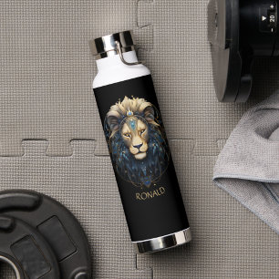 Bouteille D'eau Imaginaire moderne Lion Zodiac Star Signet Nom Leo