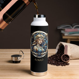 Bouteille D'eau Imaginaire moderne Virgin Star Signet Script Virgo