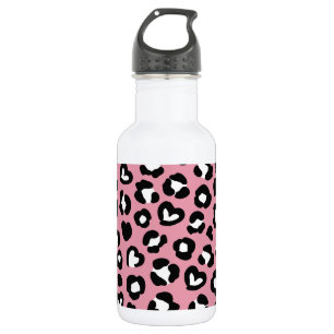 Bouteille D'eau Impression d'animal, Léopard rose, Taches de guépa
