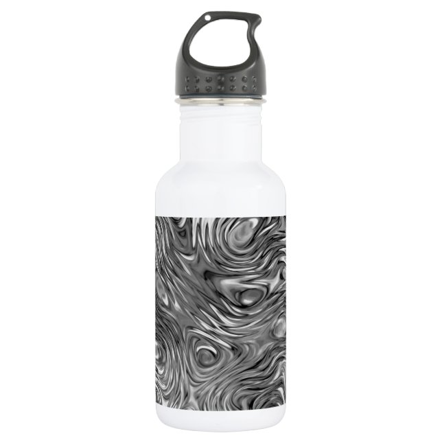 Bouteille D'eau Impression moulée en aluminium blanc (Devant)