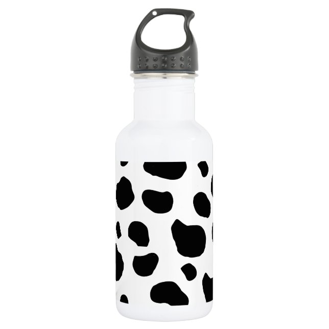 Bouteille D'eau Impression vache, motif vache, taches de vache, no (Devant)