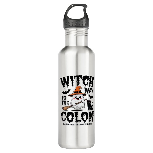 Bouteille D'eau Infirmière Endo Halloween Infirmière gastro-intest (Devant)