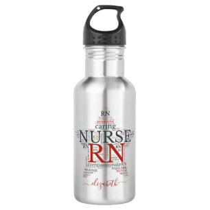 Bouteille D'eau Infirmière inscrite à la RN personnalisée