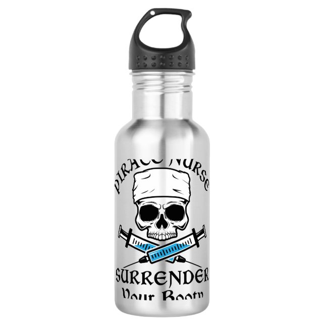 Bouteille D'eau Infirmière Pirate Rendez Votre Grotte (Devant)