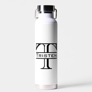 Bouteille D'eau Initiales classiques Monogrammes