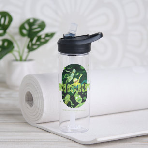 Bouteille D'eau Insigne de devis de décrochage de Rick et Morty