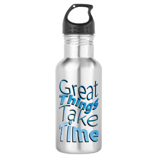 Bouteille D'eau Inspiration Mots "les grandes choses prennent du t