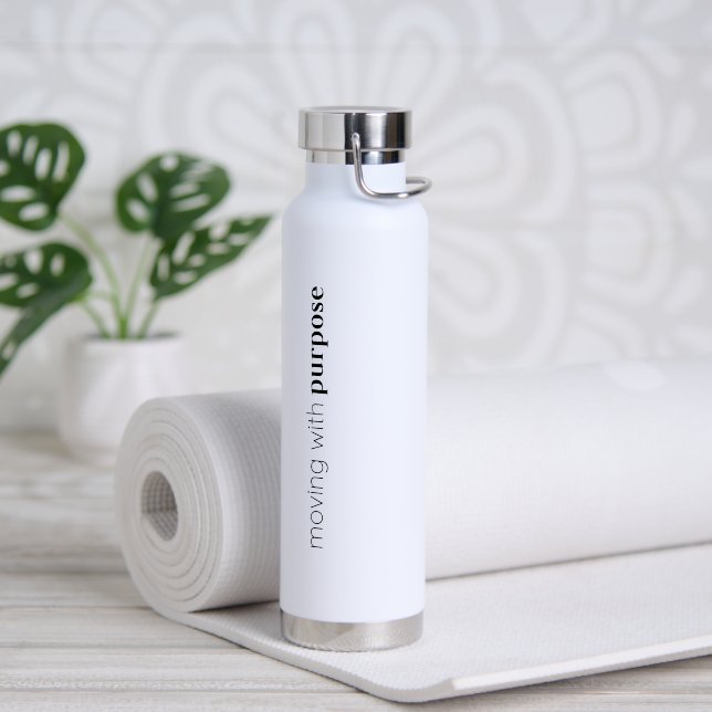 Bouteille D'eau Inspirational water bottle “Purpose” (Yoga)
