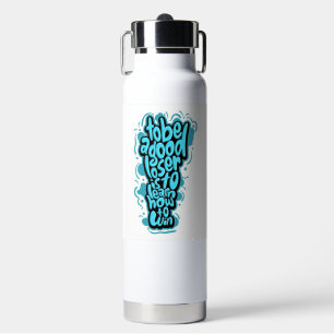 Bouteille d'eau inspirée - Motivation colorée