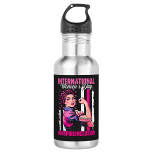 Bouteille D'eau Inspirer l'inclusion 8 mars international 