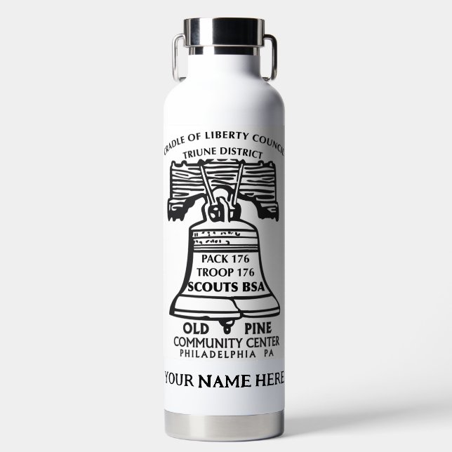 Bouteille D'eau Insulated Water Bottle - White (Personalized) (Avant)