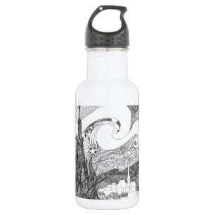 Bouteille D'eau Interprétation de schéma de nuit étoilée étoi
