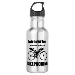 Bouteille D'eau Introverted Mais Stocker À Discuter De Bikepacking