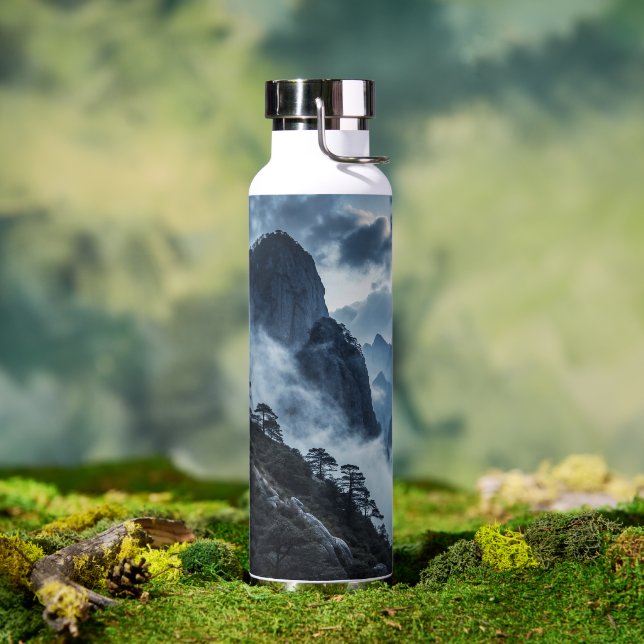 Bouteille d'eau isolante en acier inoxydable avec  (Extérieur (pivotée))