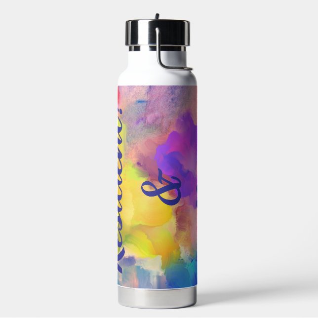 Bouteille d'eau isolée avec paille (Gym)