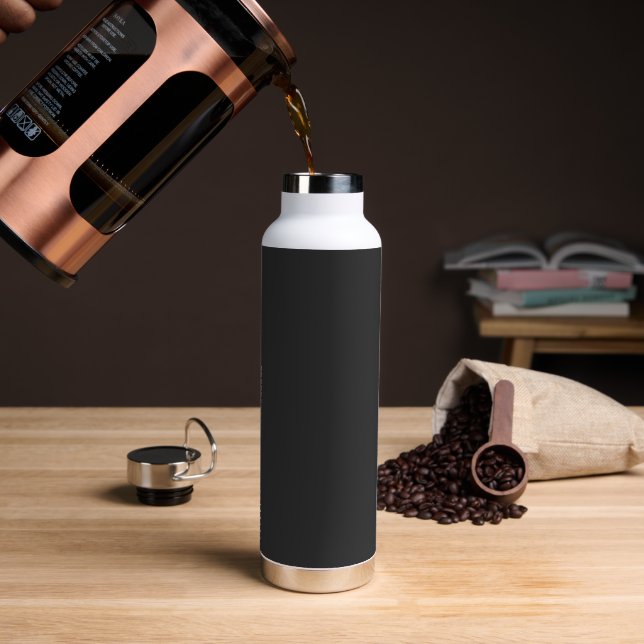 Bouteille d'eau isolée en graphite personnalisée (Gym)