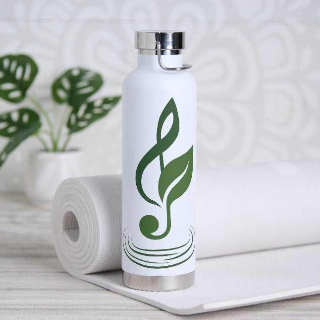 Bouteille d'eau isolée Logo Heather Niemi Savage (Yoga)