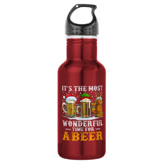Bouteille D'eau It's The Most Wonderful Time For A Beer Christmas